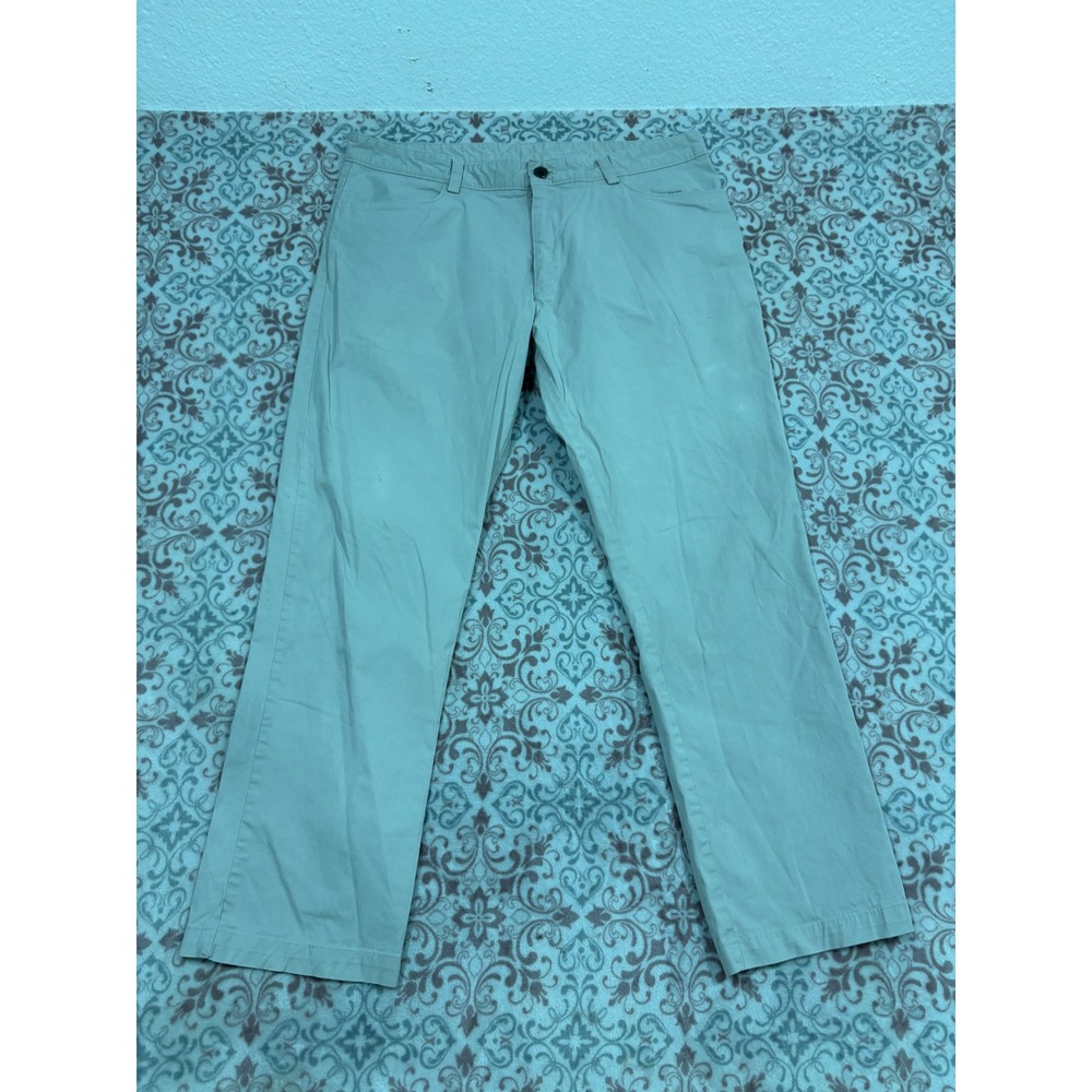Calvin Klein Mens Chino Pants 36x30 Khaki Stone Stretch Straight Leg Casual